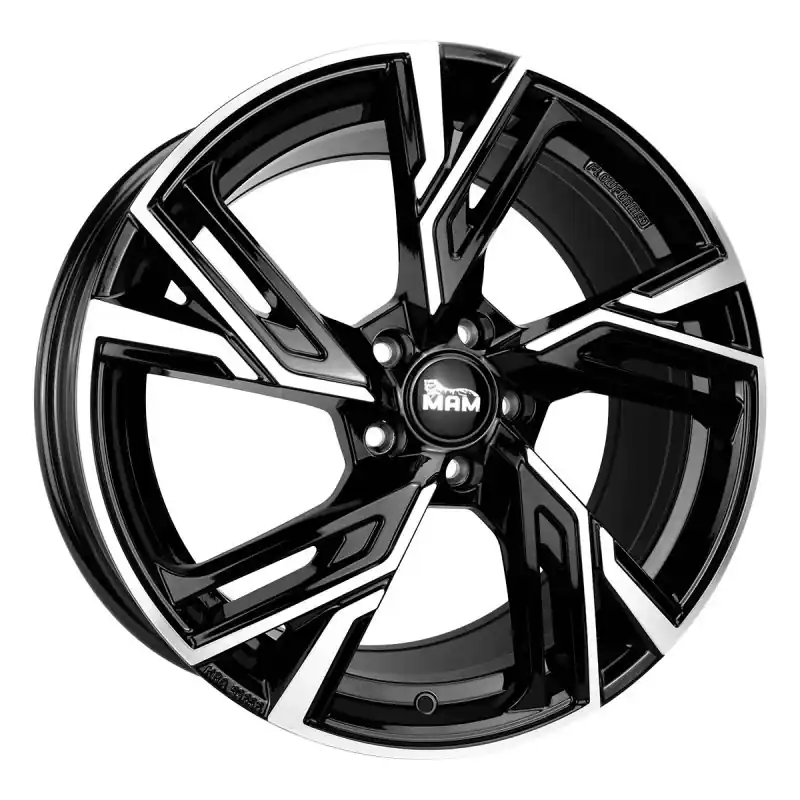 MAM Felgen RS5 17, 7.5, 5, 108, 45, 72.6, BLACK FRONT POLISH, | Produs recomandat