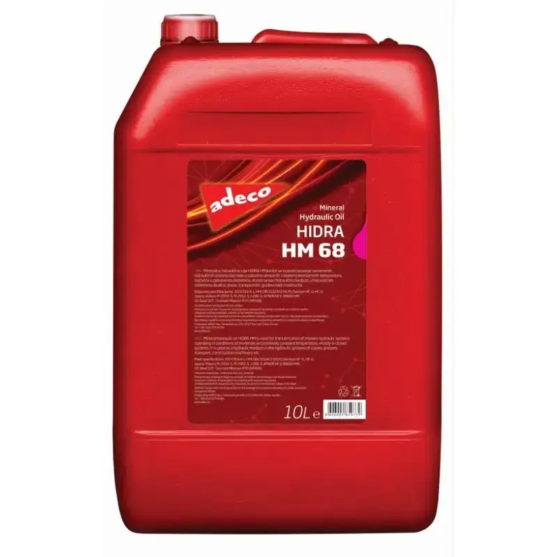 ADECO-HIDRA HM-68 10 L Ulei hidraulic - În stoc