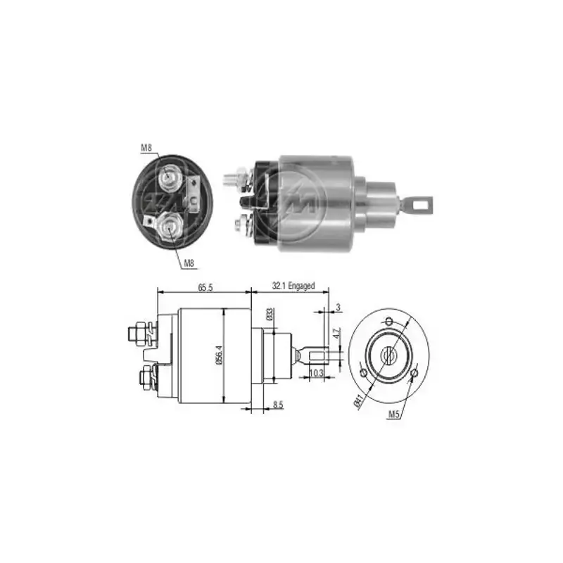 Calitate profesională - E-ZM575 Solenoid, electromotor