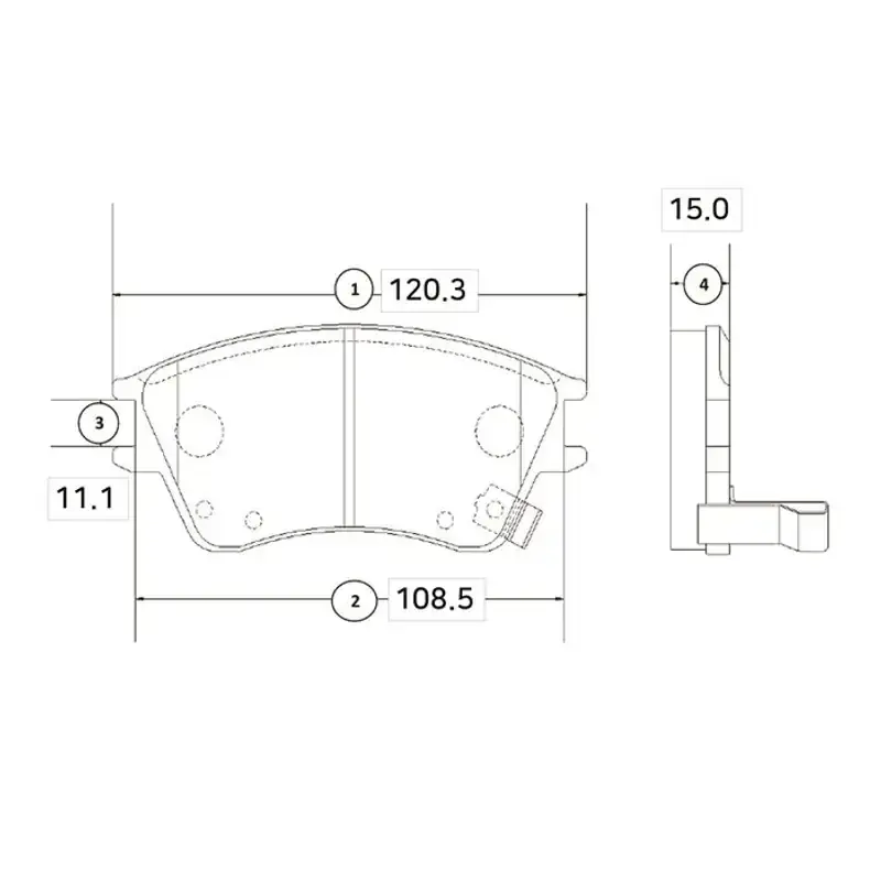 Cumpără online | CTR-GK0474 Set placute frana,frana disc