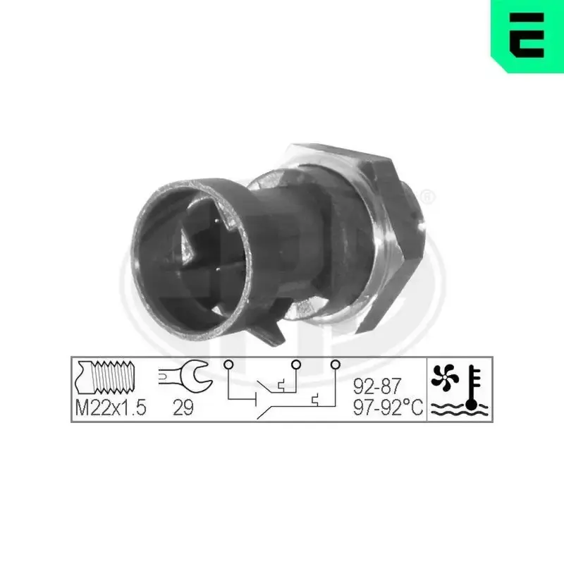 E-330228 Comutator temperatura, ventilator radiator | Retur gratuit