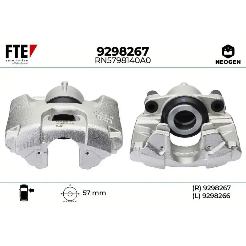 Preț avantajos | FTE-9298267 Etrier frana