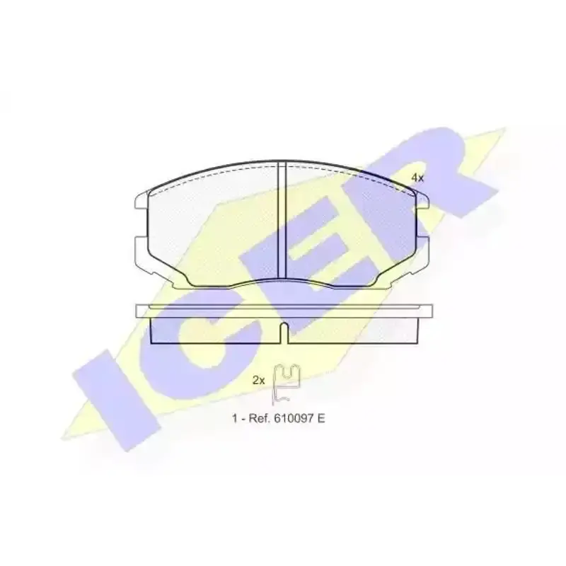 Promoție specială - IC-181129 Set placute frana,frana disc