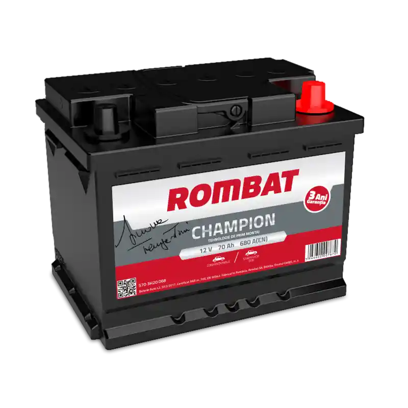 Acumulator Rombat Champion 70 Ah Start-Stop | Calitate profesională
