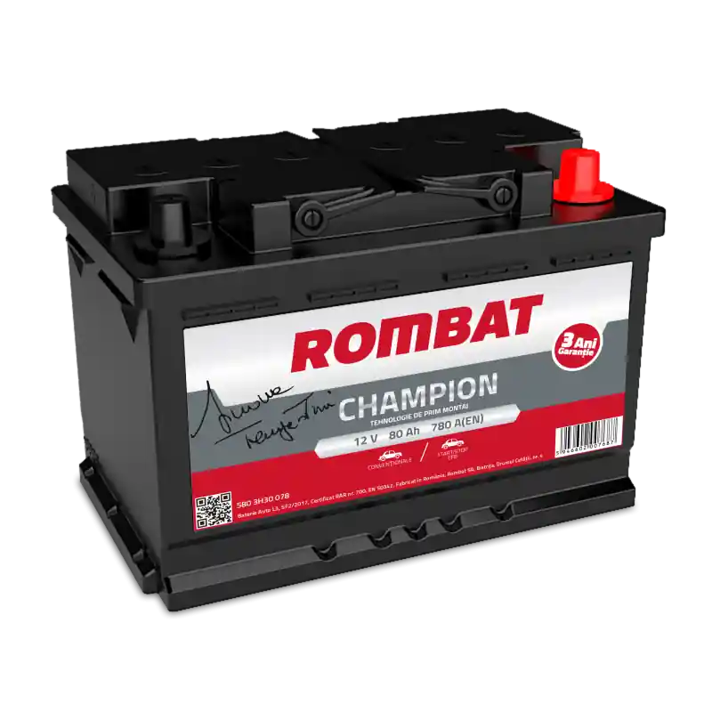 Acumulator Rombat Champion 80 Ah Start-Stop - În topul vânzărilor