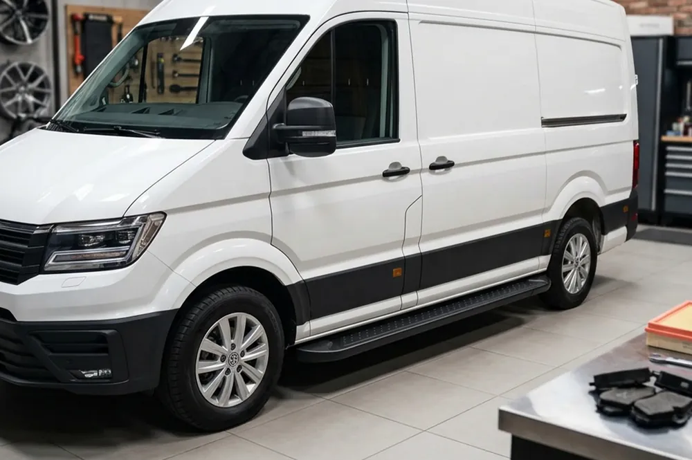 Man TGE 2017- Praguri Laterale Allmond Black (2 buc, Aluminiu) - Produs recomandat