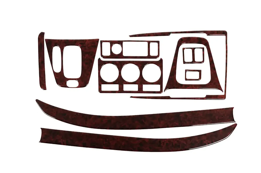 Calitate premium - Land Rover Freelander I 1997-2006 Kit ornamente bord (2000-2003, 10 piese) Lemn