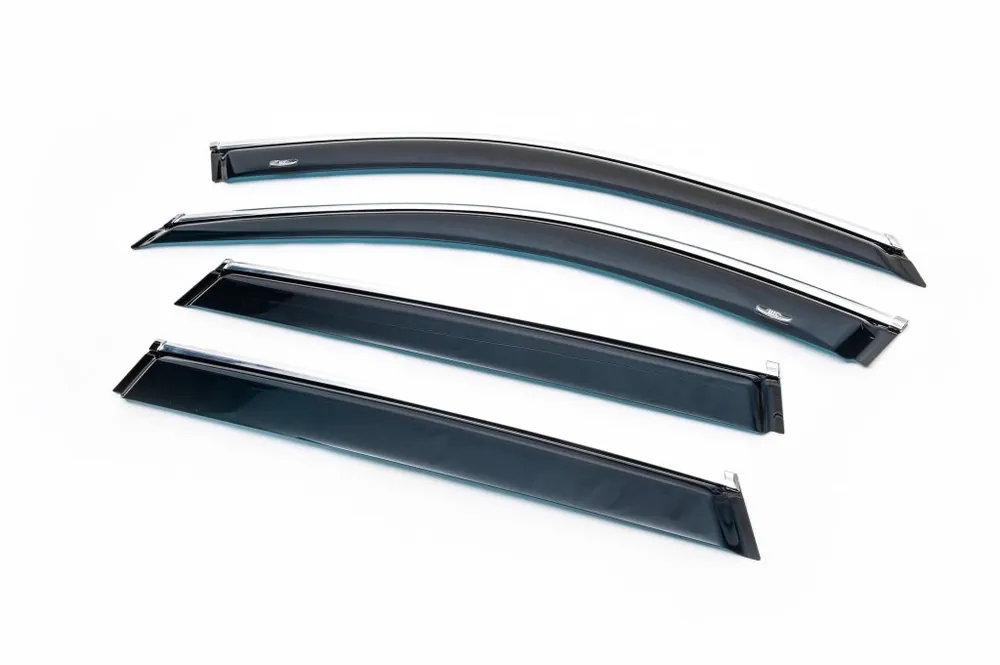 BMW X1 F48 2015-2022 Deflectoare geamuri cu ornament crom (4 buc, HIC) - Economisește mai mult