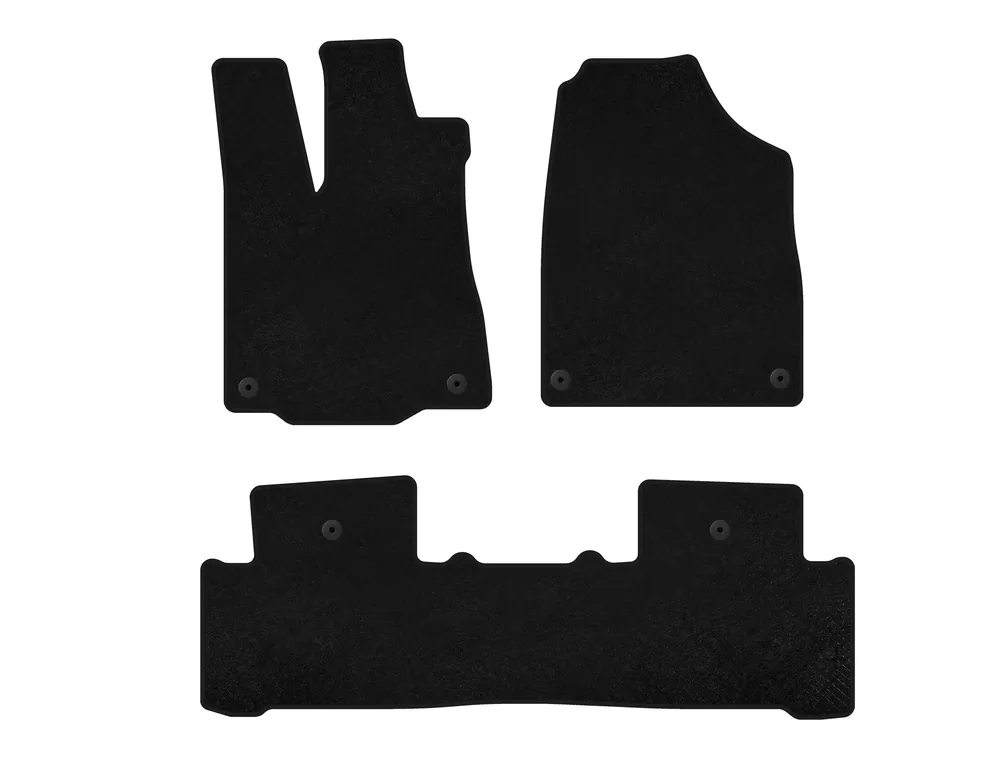 Acura MDX 2013-2020 Covorase textile Premium (2 randuri, Negru) | Super preț