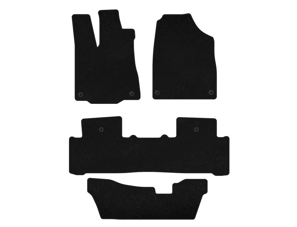Acura MDX 2013-2020 Covorase textile Premium (3 randuri, Negru) | Ultimele produse
