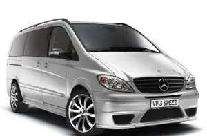 Calitate excelentă - Lip spoiler bara fata pentru Mercedes Viano 2004-2014